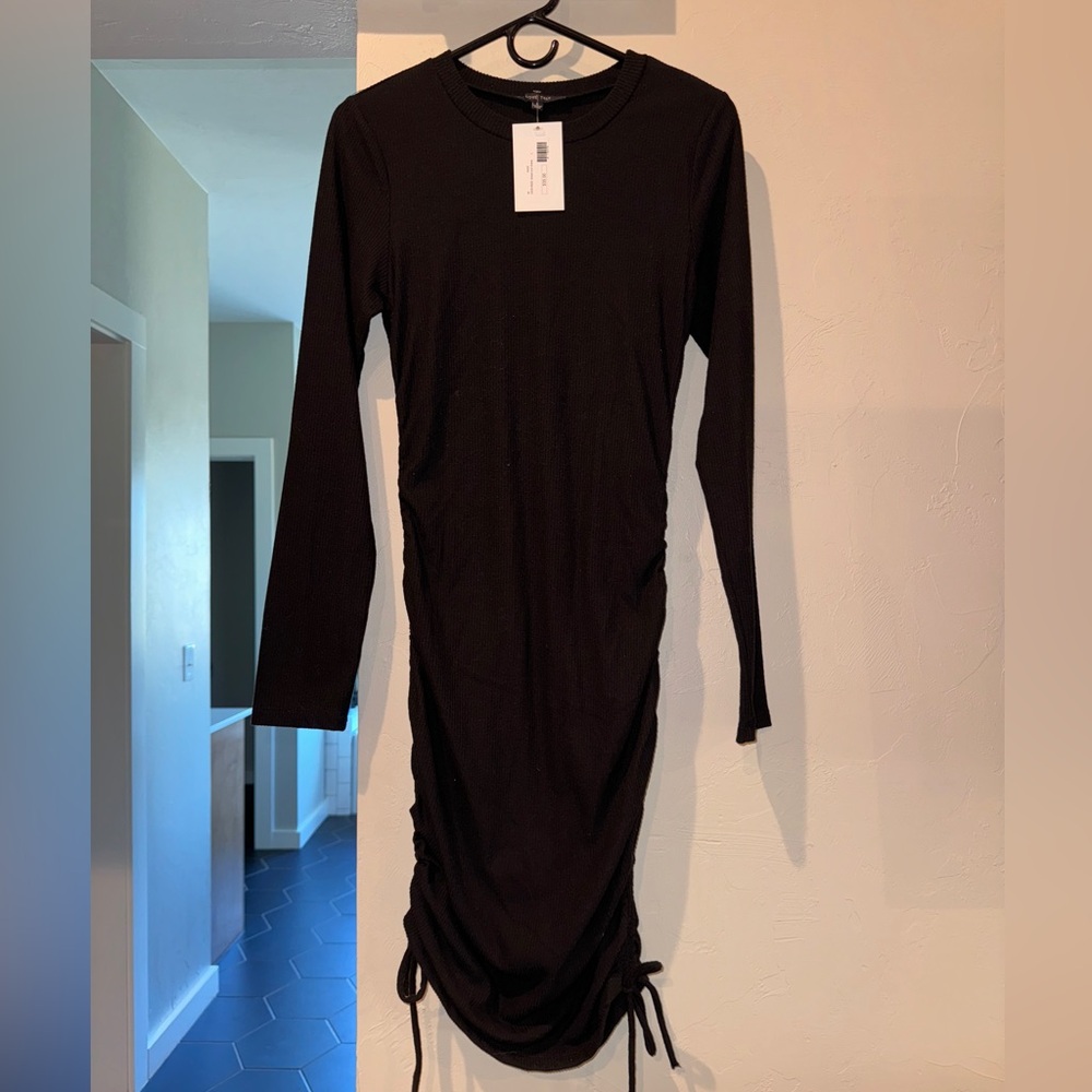 Black Ribbed Dress
